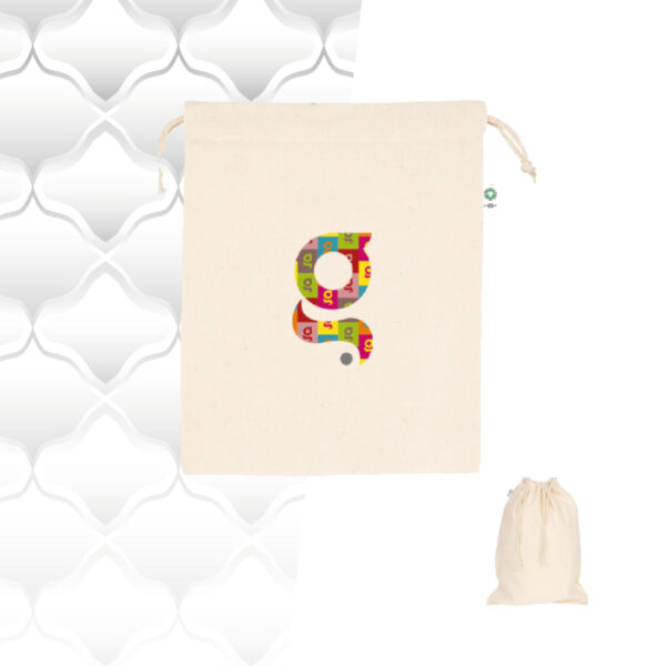 Sacca in cotone naturale 20x25 150gr.