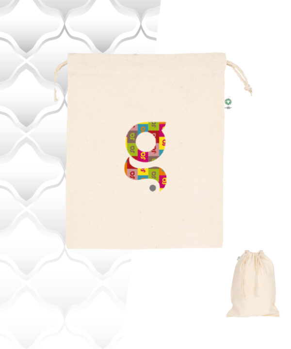 Sacca in cotone naturale 20x25 150gr.