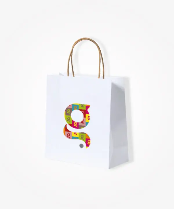 Shopper bianco 22x23x9 100gr.