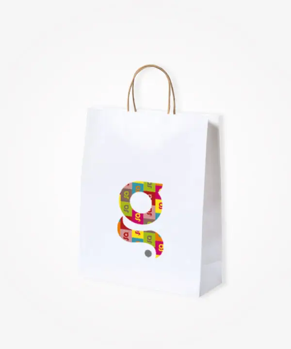 Shopper bianco 25x31x11 100gr.
