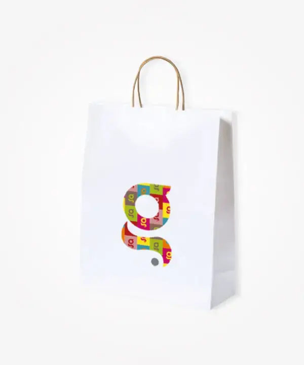 Shopper bianco 32x40x12 100gr.