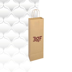 Shopper wine carta avana 14x8,5x39,5 100gr.