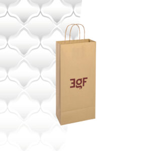Shopper wine carta avana 18x8x39 100gr.