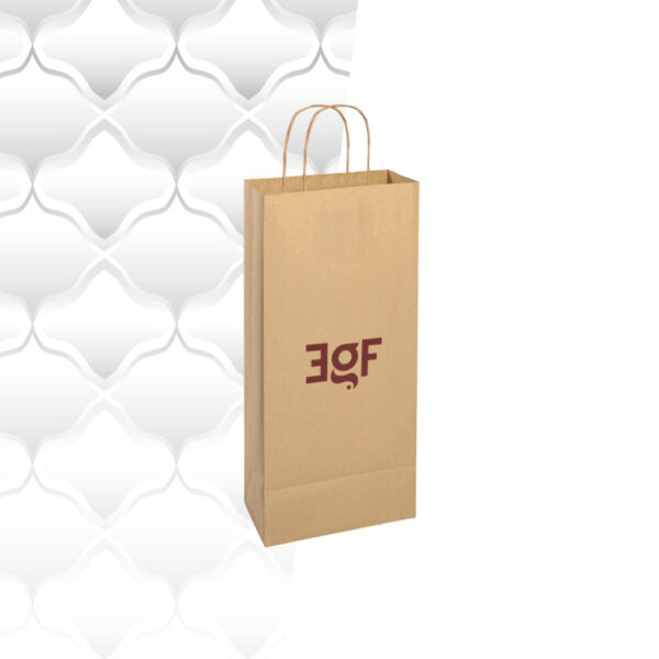 Shopper wine carta avana 18x8x39 100gr.