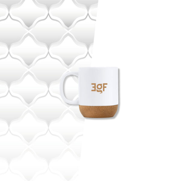 Tazza in ceramica e sughero