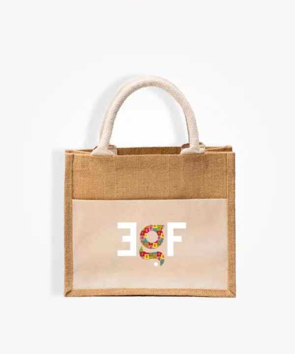 Shopper in juta 26x22x14