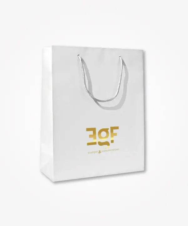 Shopper lux bianche personalizzate